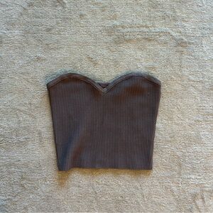 Aritzia Babaton Verdana Ribbed Bandeau Top